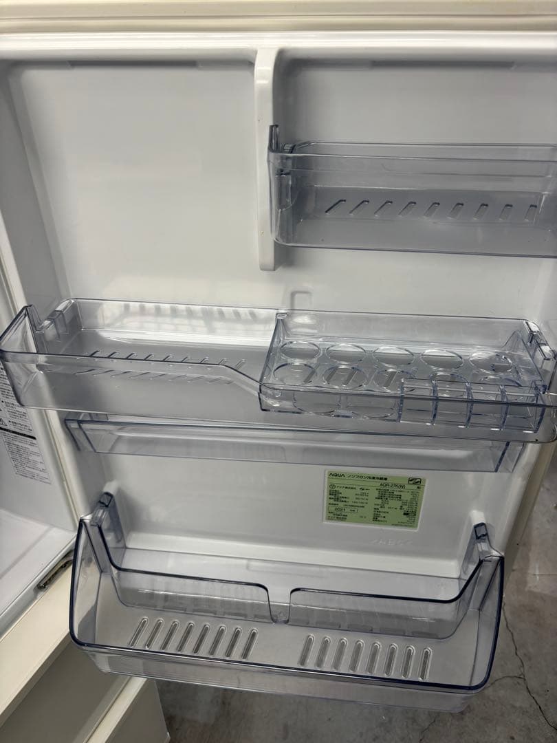 AQUA アクア 冷蔵庫 AQR-27K(W) 272L 2021年製
