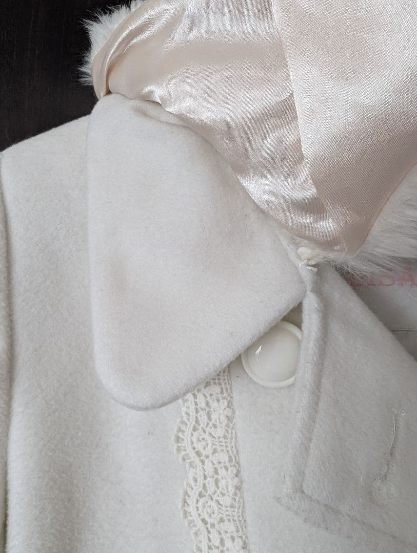 LIZLISA ファー襟 ダブルコート サイズ０　※難あり