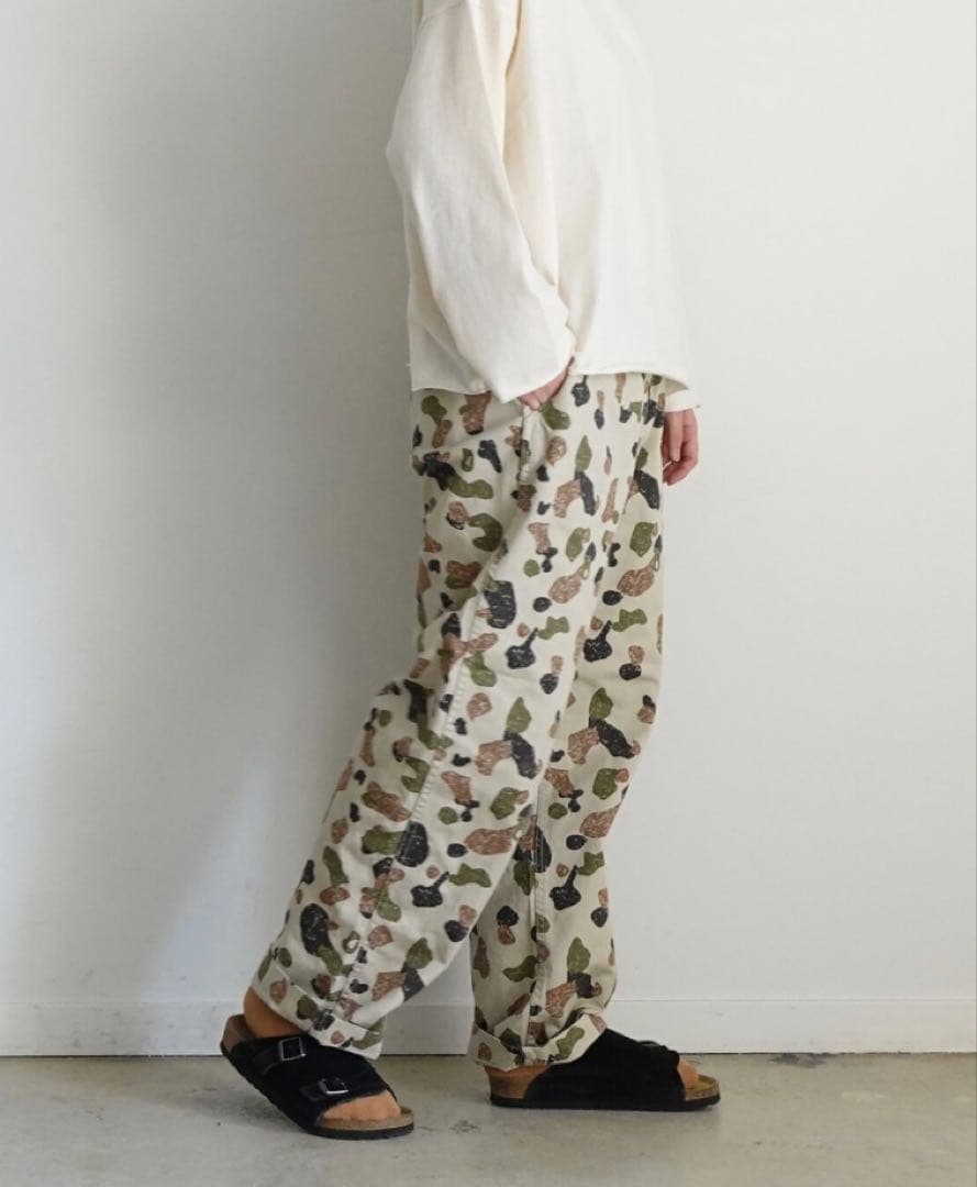 ichi Antiquites CAMO Chino Pants イチ カモフラ