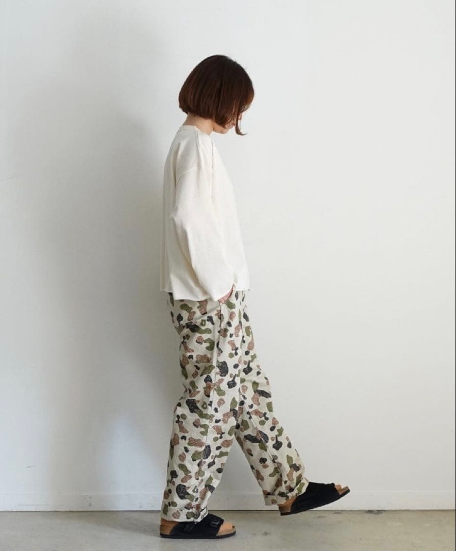 ichi Antiquites CAMO Chino Pants イチ カモフラ