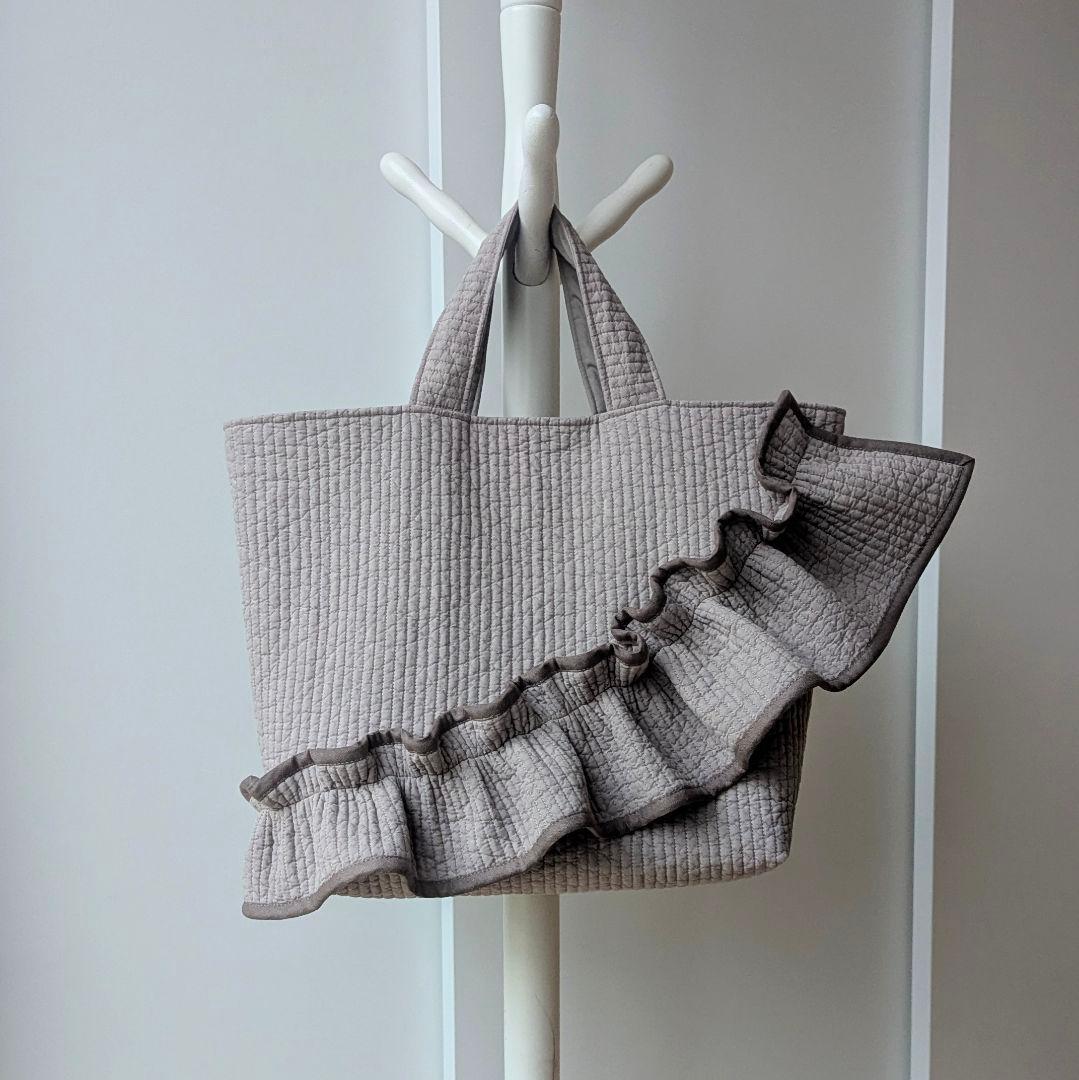 さき ヌビバッグ フリル ヌビトートバッグ マザーズバッグ A4