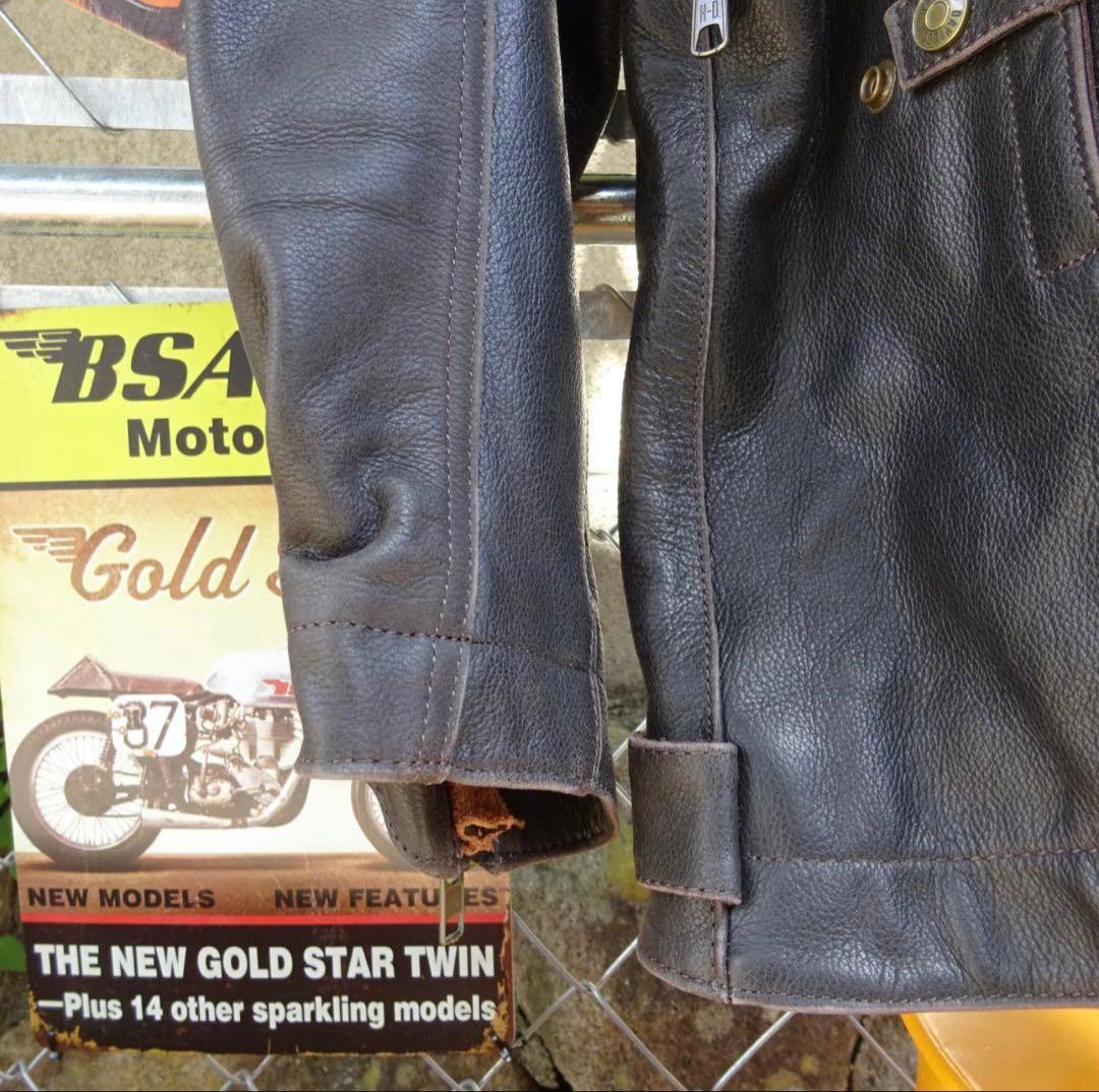 希少サイズ 5XL ハーレーダビットソン レザージャケット ライダース 本革