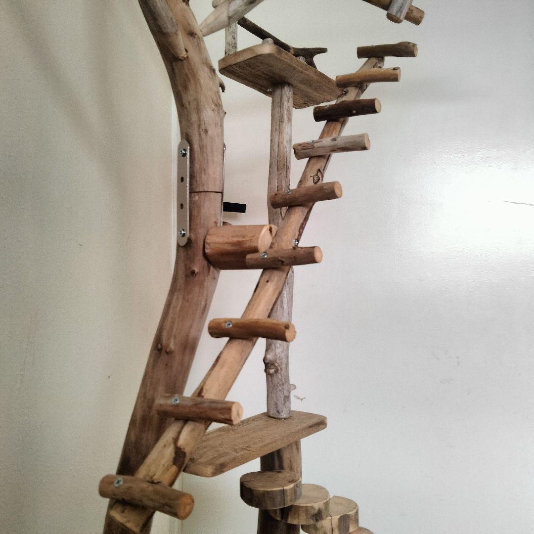 バードアスレチックジム大型 ㊺ 天然木 自然木 流木 インコ おもちゃ