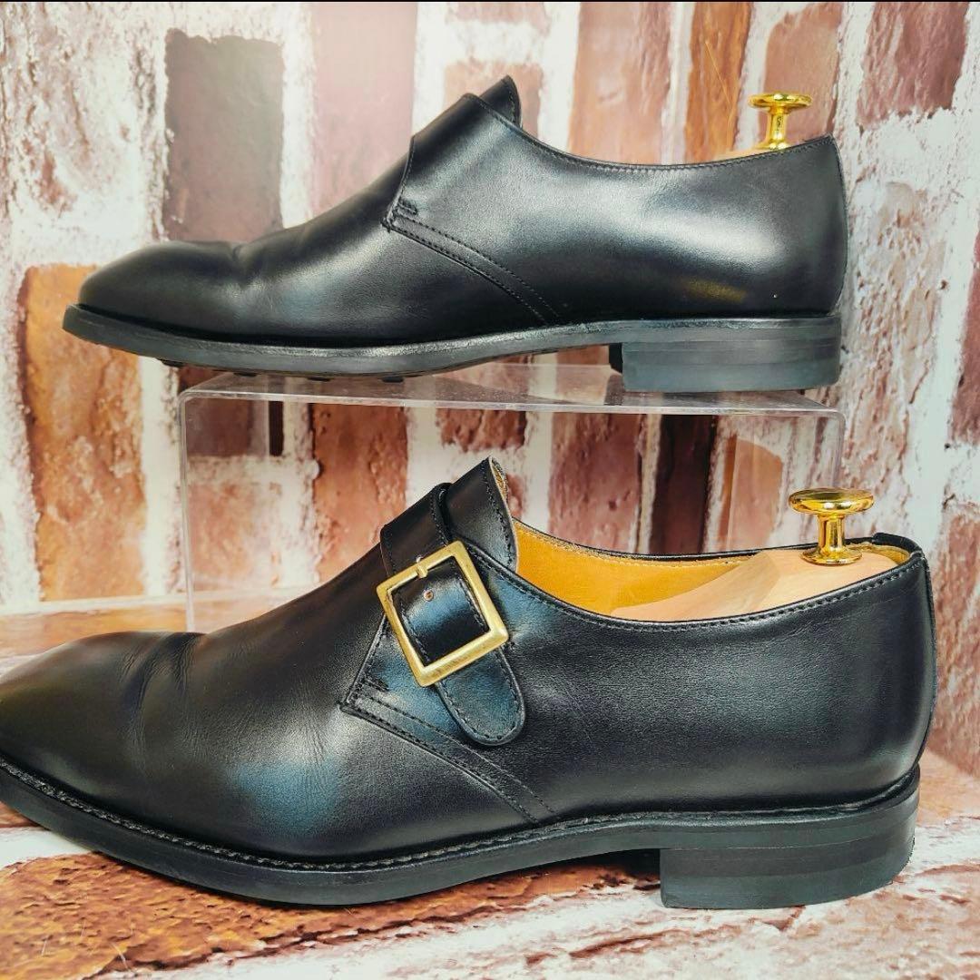 【美品】Berwick 1707 5232 （UK6） シングルモンク　黒