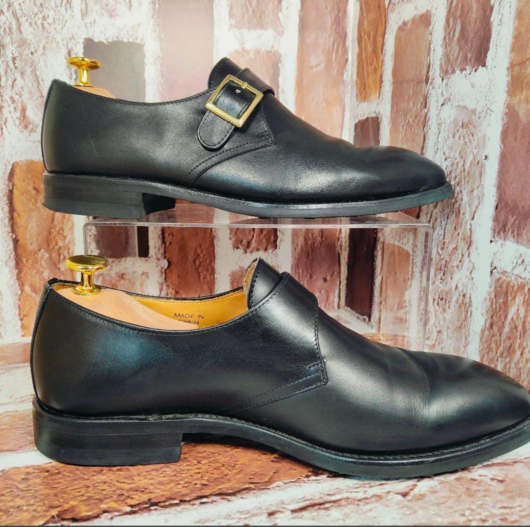 【美品】Berwick 1707 5232 （UK6） シングルモンク　黒