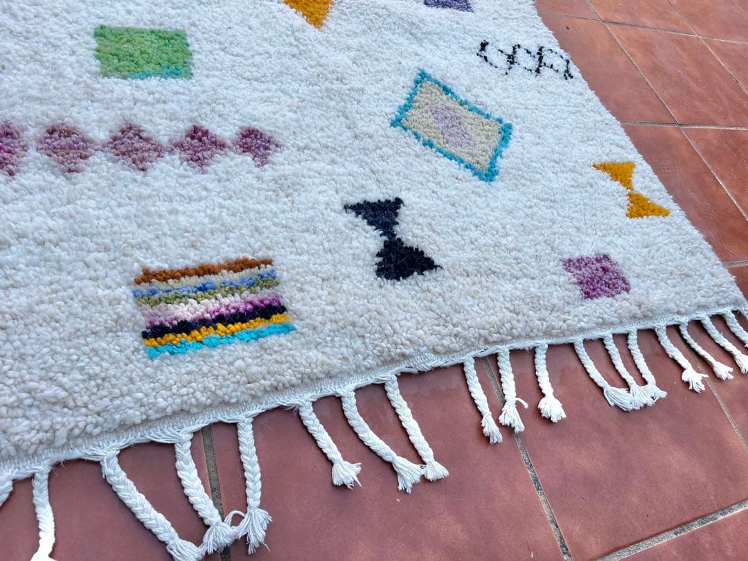 モロッコ ラグ カーペット　絨毯　アジラル ベニワレン