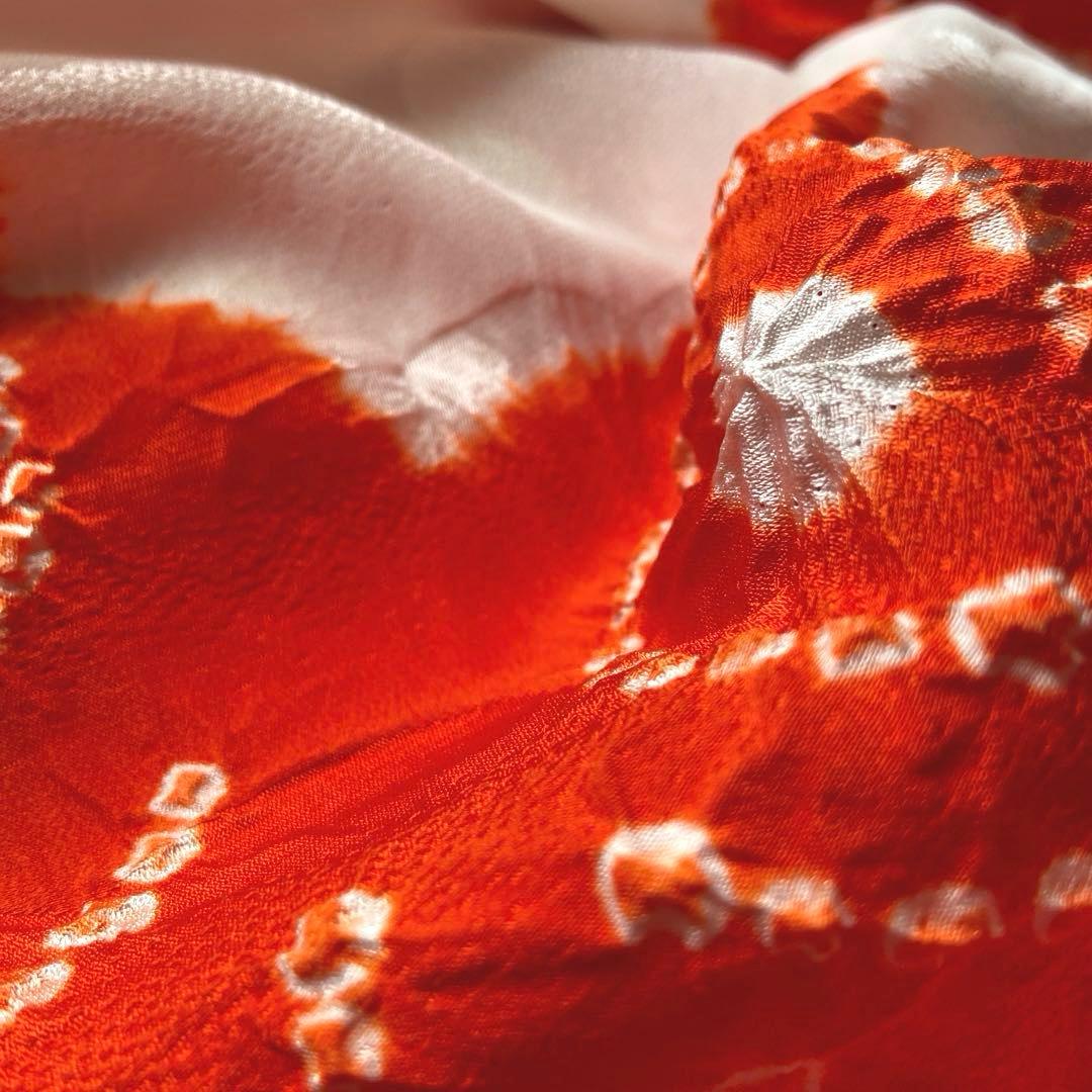 正絹　振袖用長襦袢　裄丈 66cm 袖丈 112cm 豪華絞り染め