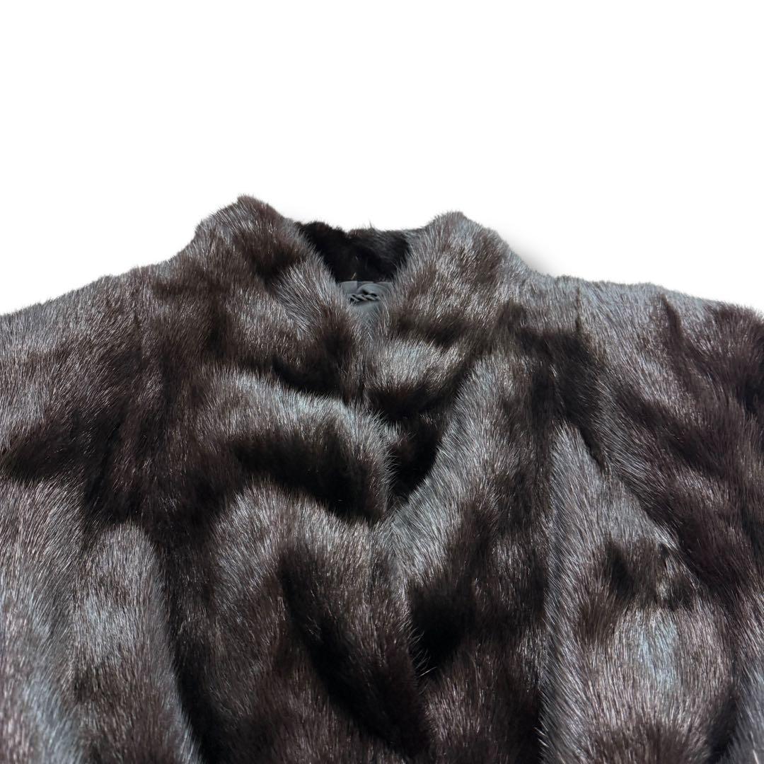 サガミンク 1925 毛皮 リアルファーコート グラマミンク 逆毛
