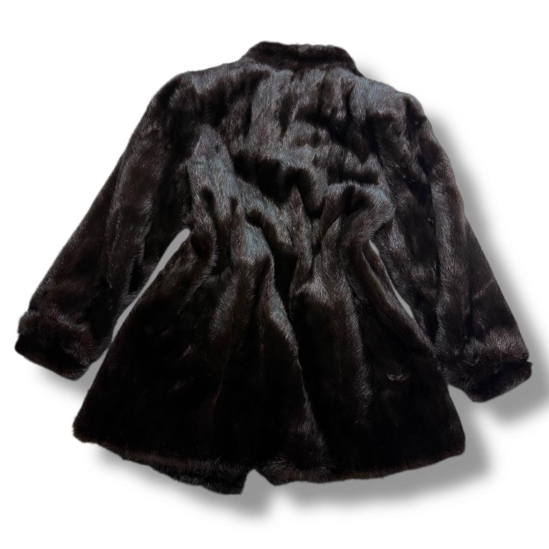 サガミンク 1925 毛皮 リアルファーコート グラマミンク 逆毛