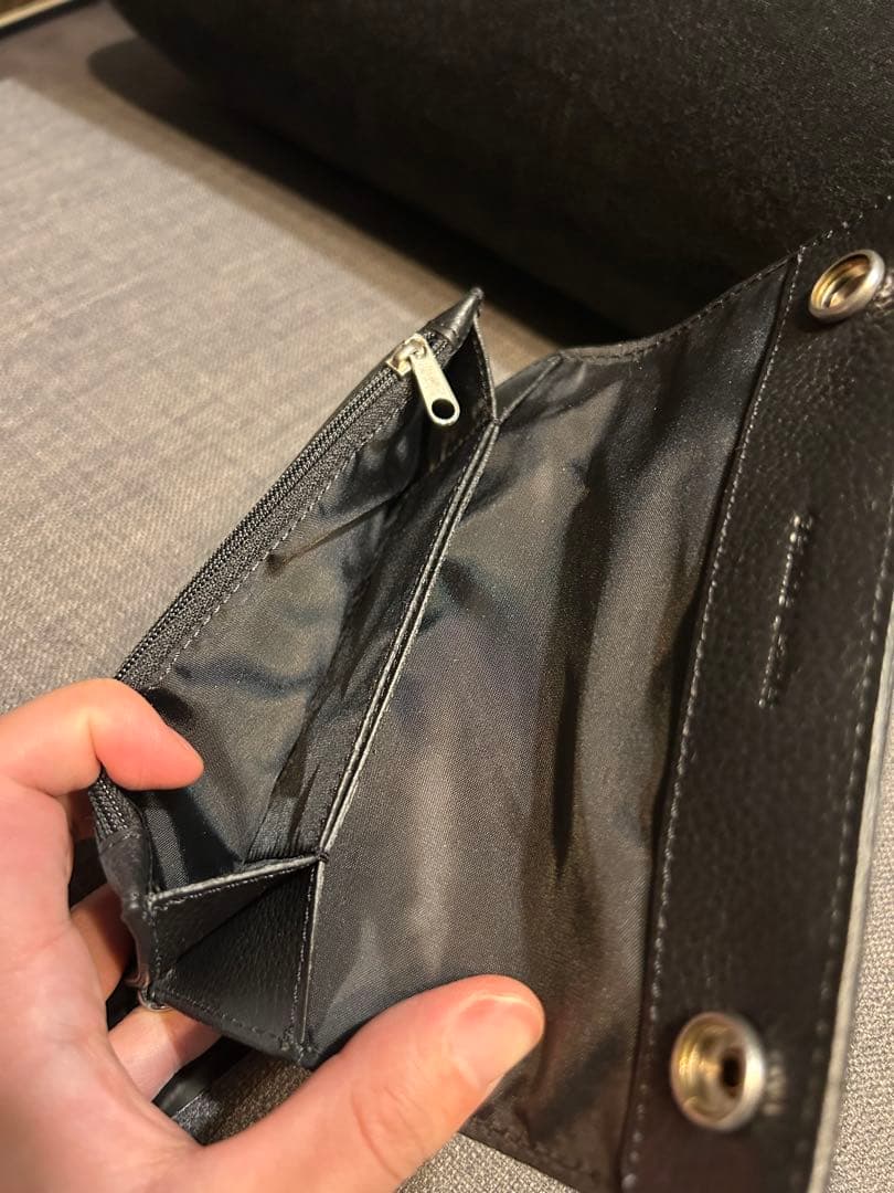 【新品】Harley-Davidson ロゴ刺繍 ブラックウォレット