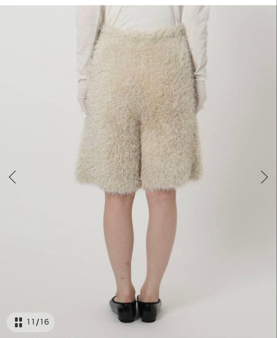 専用〕IENA LA BOUCLE フェザーニットショートパンツ　新品未使用