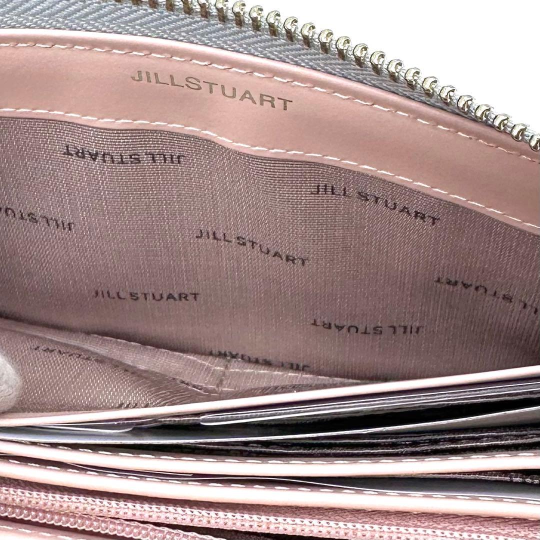 未使用✨ジルスチュアート グローリア 長財布 L字ZIP レザー アイスブルー