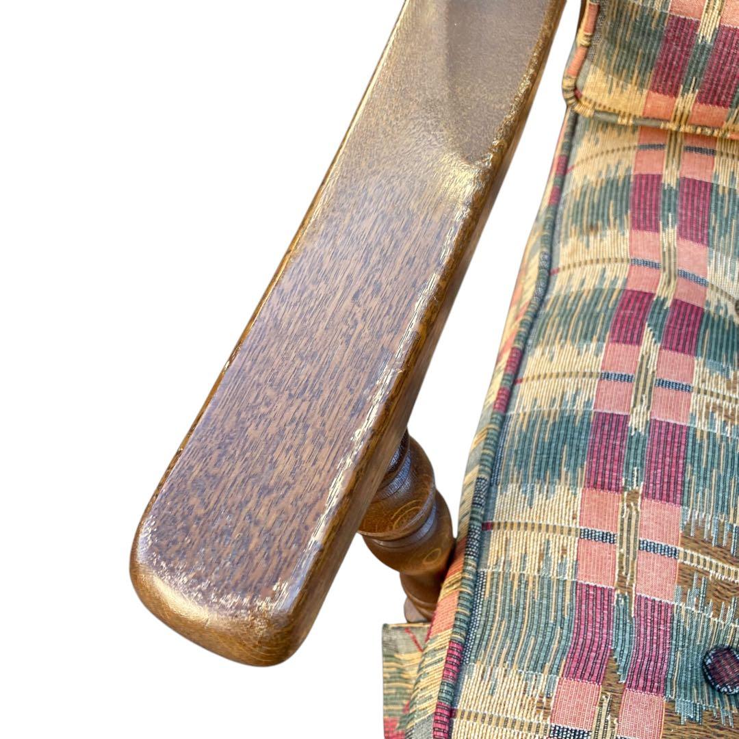 飛騨産業 キツツキ アンティーク シングルソファ　チェア　穂高　①