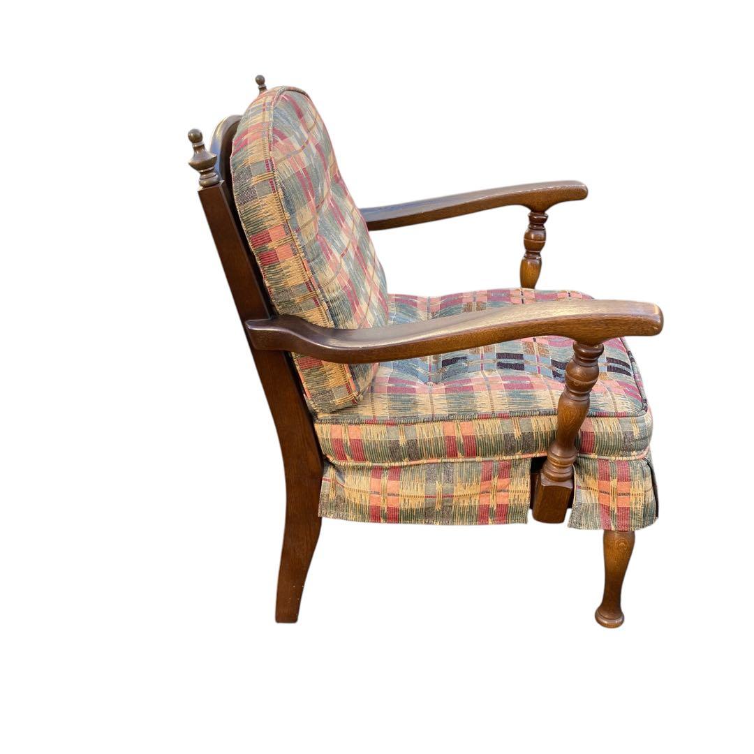 飛騨産業 キツツキ アンティーク シングルソファ　チェア　穂高　①