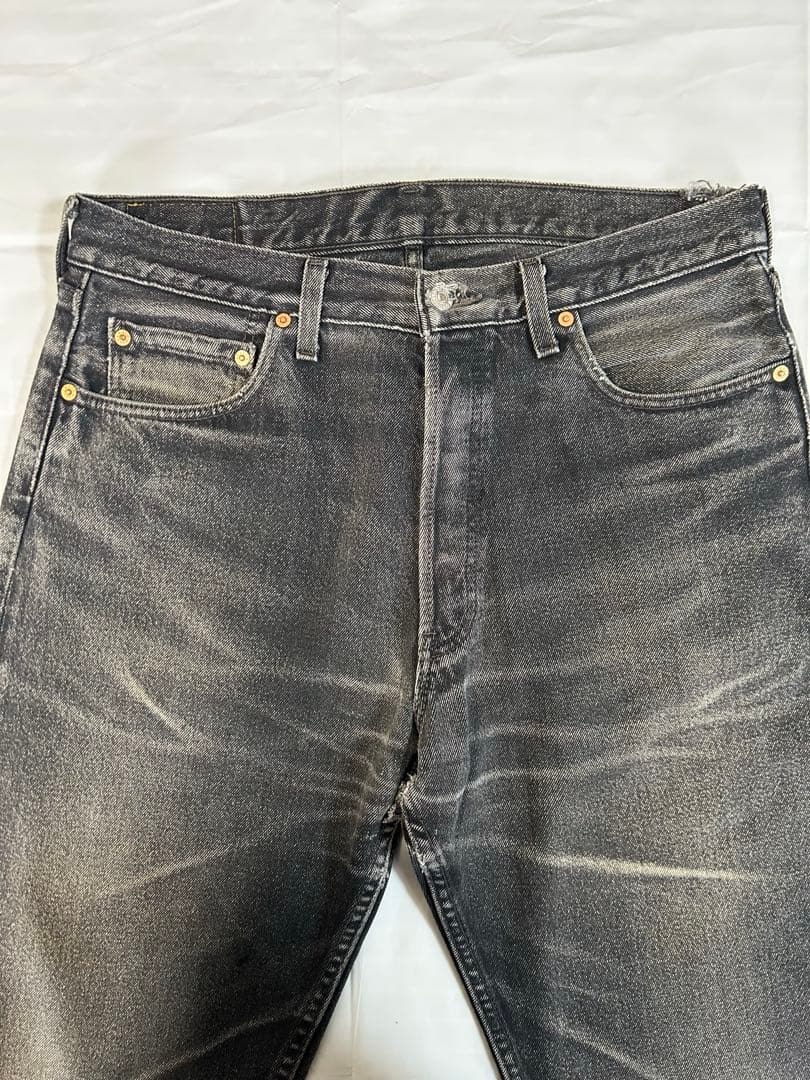 85年製 517 ブラック ユーロリーバイス UK製 ブーツカット W35L34