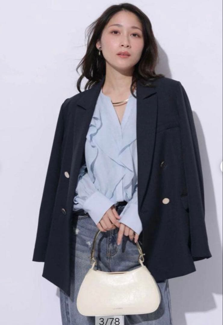 アプワイザーリッシェ ダブル釦テーラージャケット