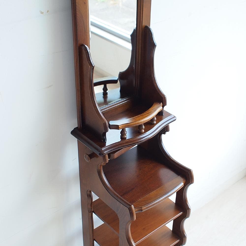 カリモク/karimoku コロニアル ミラー付きスリッパラック 玄関