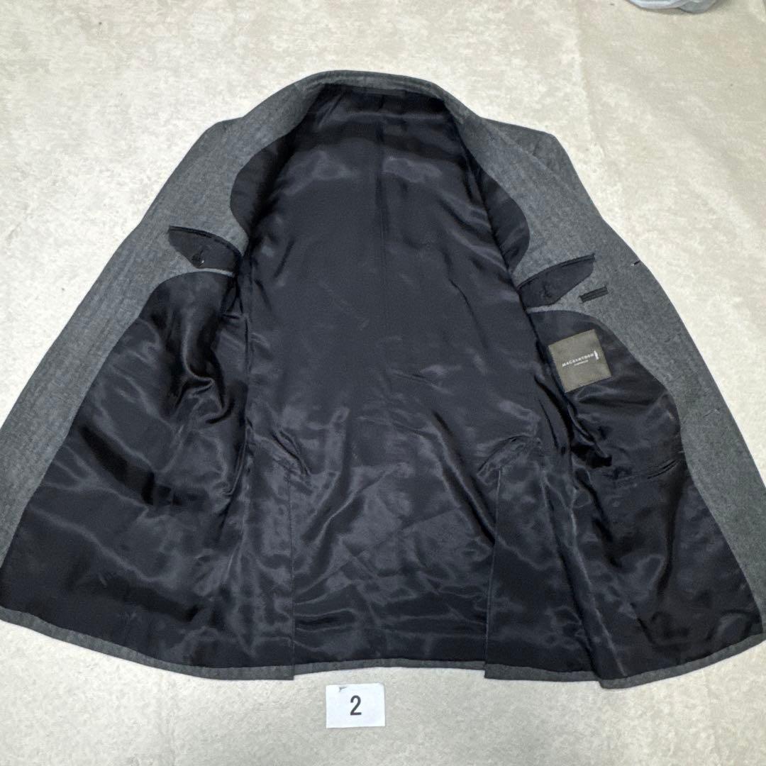 02 極美品　マッキントッシュロンドン　スリーピース　スーツ　A5 グレー