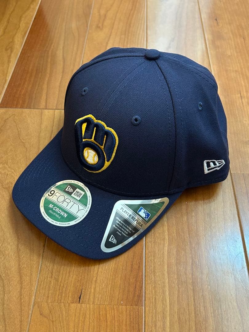 新品 ブリュワーズ2025ポストシーズン9FORTY M-CROWN キャップ