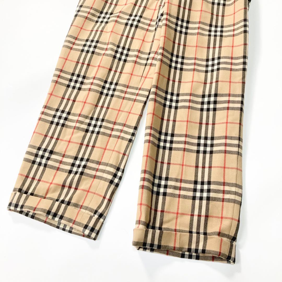 Burberrys ノバチェック パンツ 金ボタン 40 L 三陽商会