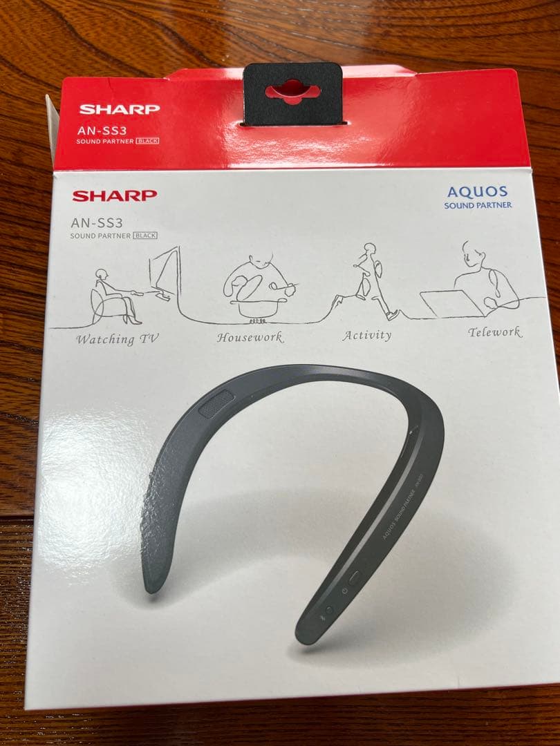 SHARP ネックスピーカー AN-SS3 グレー