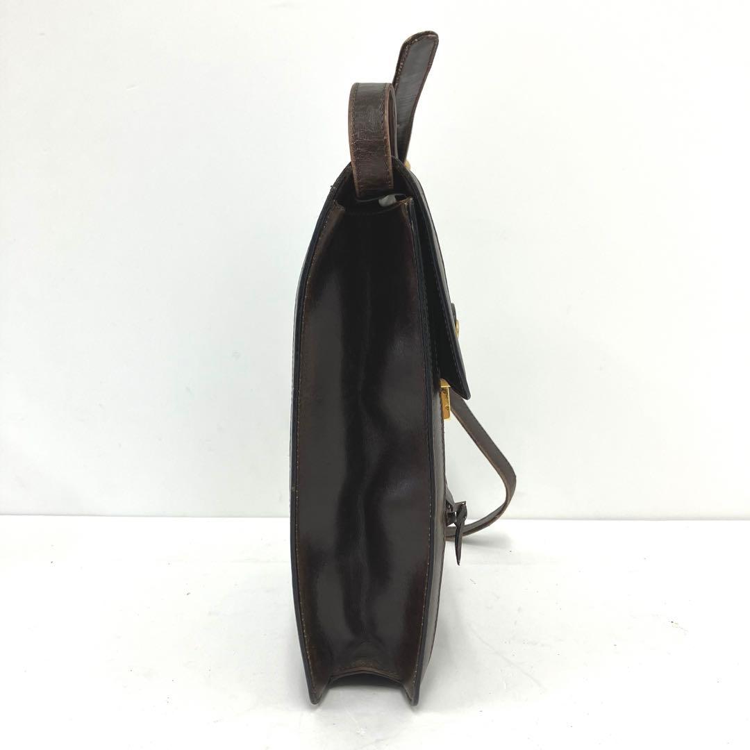 ヴィンテージ☆グッチ☆パフューム☆ショルダーバッグ☆シェリーライン☆革☆ブラウン