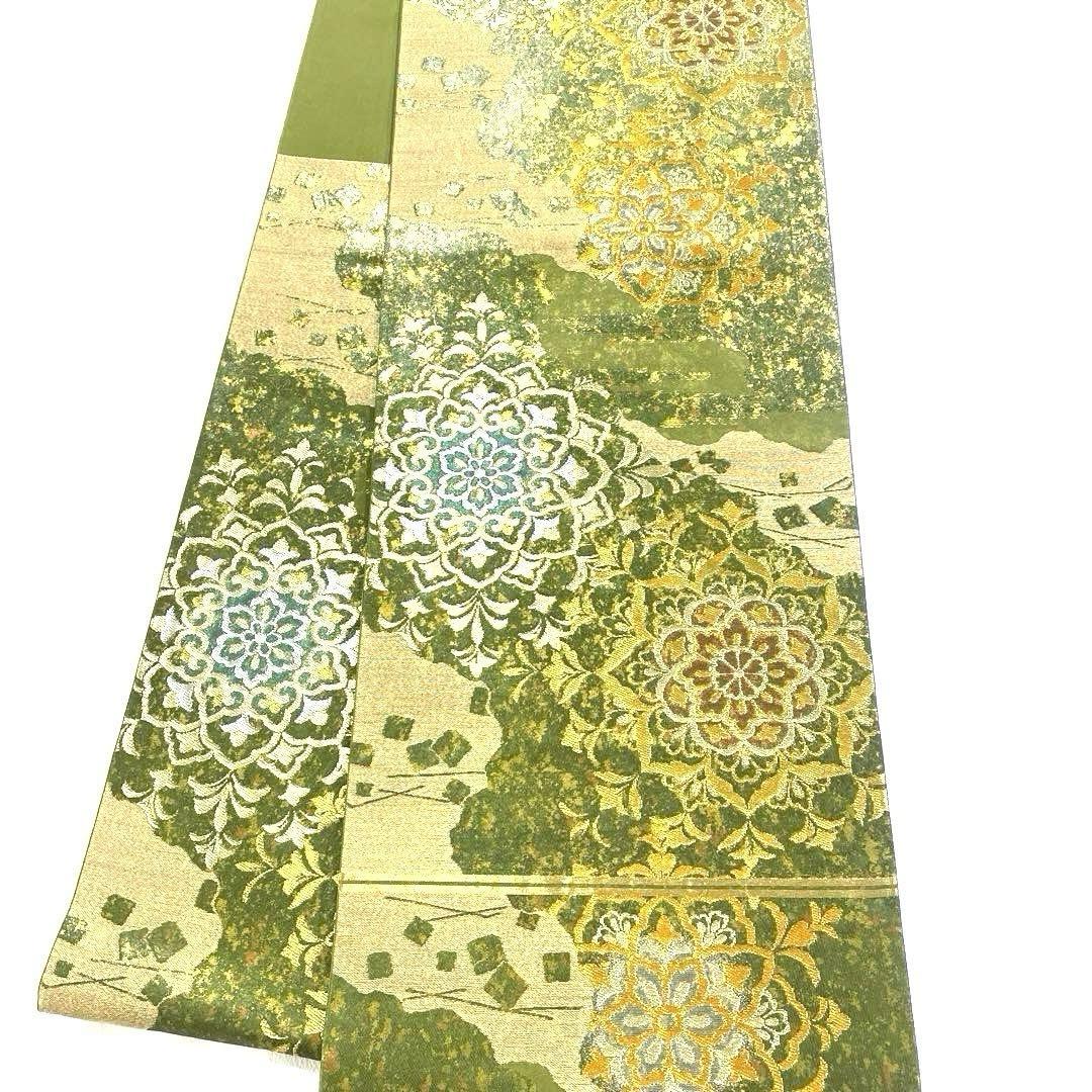 専用帯5103 ●川島織物謹製 高級 正絹 六通 袋帯 花文 華文