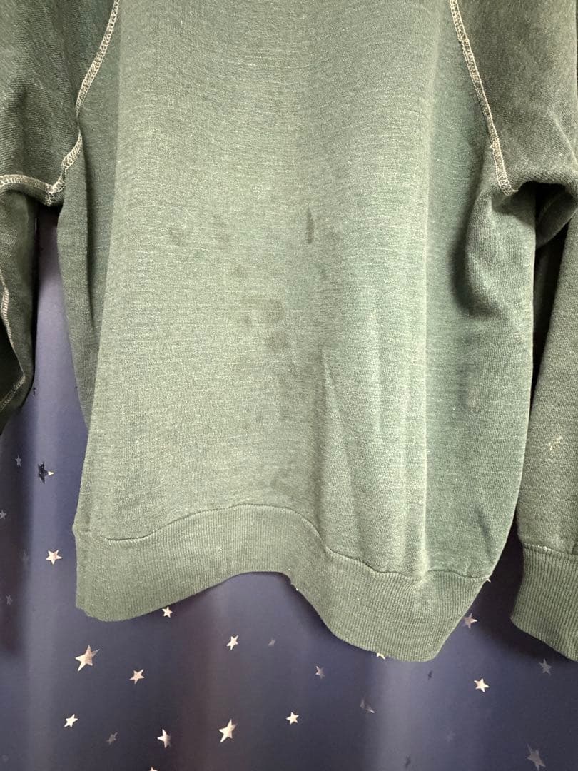 L*e様 60s vintage sweat 2tone ラグラン　緑　グリーン