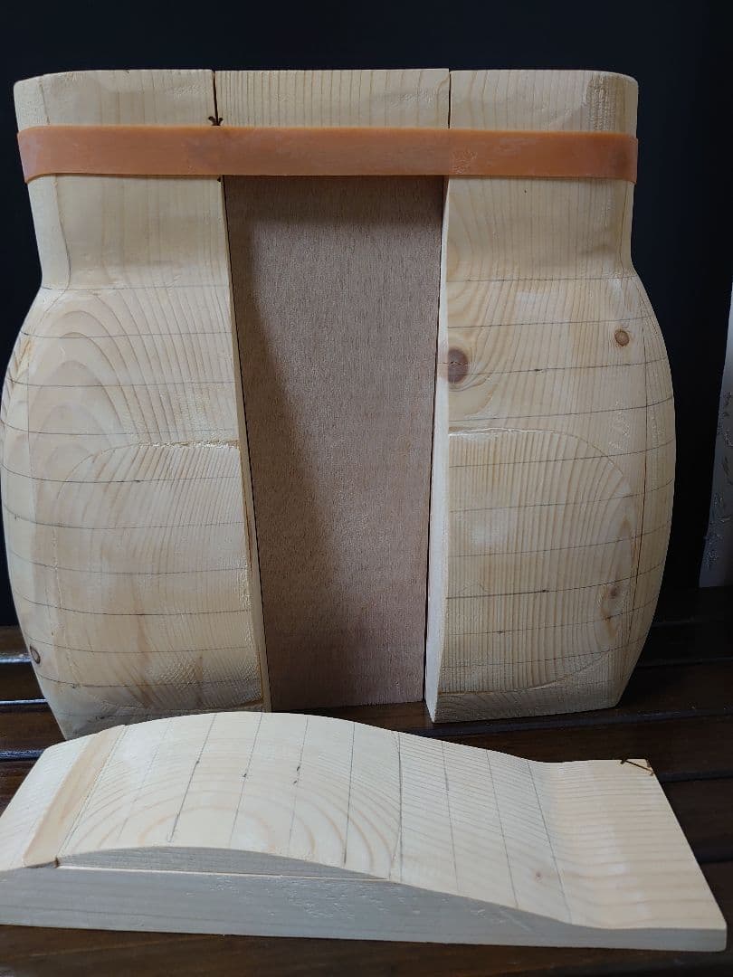 山ぶどう籠　製作用　木型　未使用