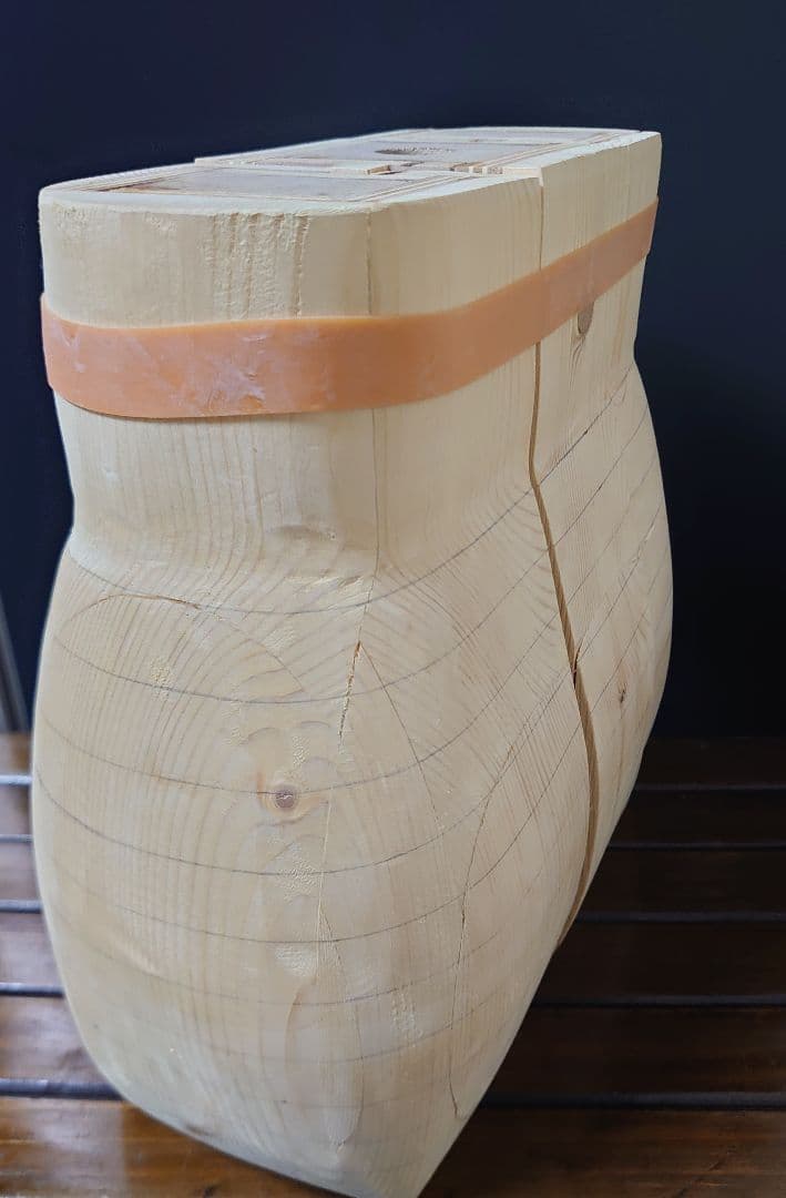 山ぶどう籠　製作用　木型　未使用