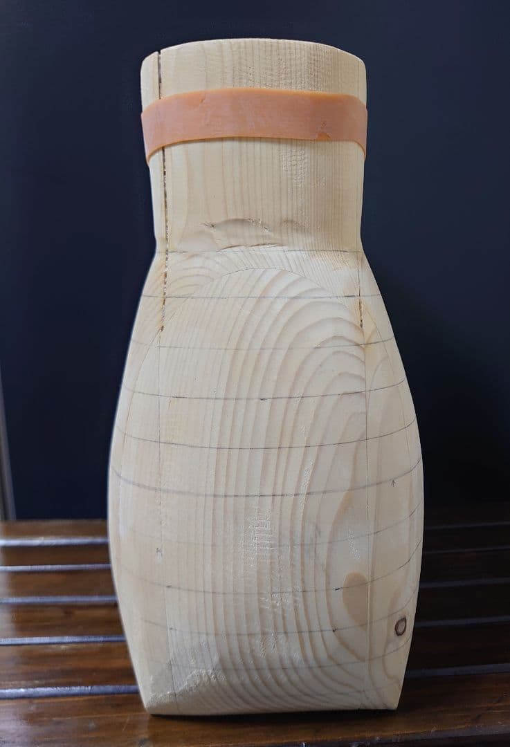 山ぶどう籠　製作用　木型　未使用