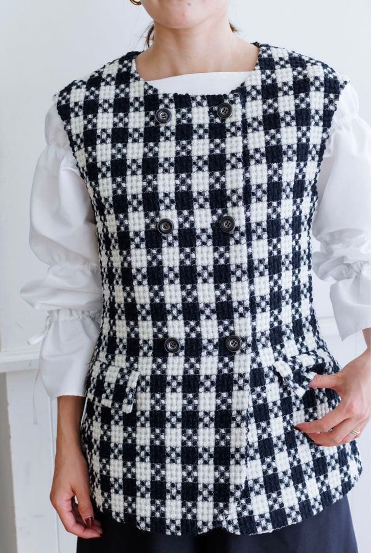 【完売/レア】BLUELEA ブルレア オリジナル ツイードジレ ベスト