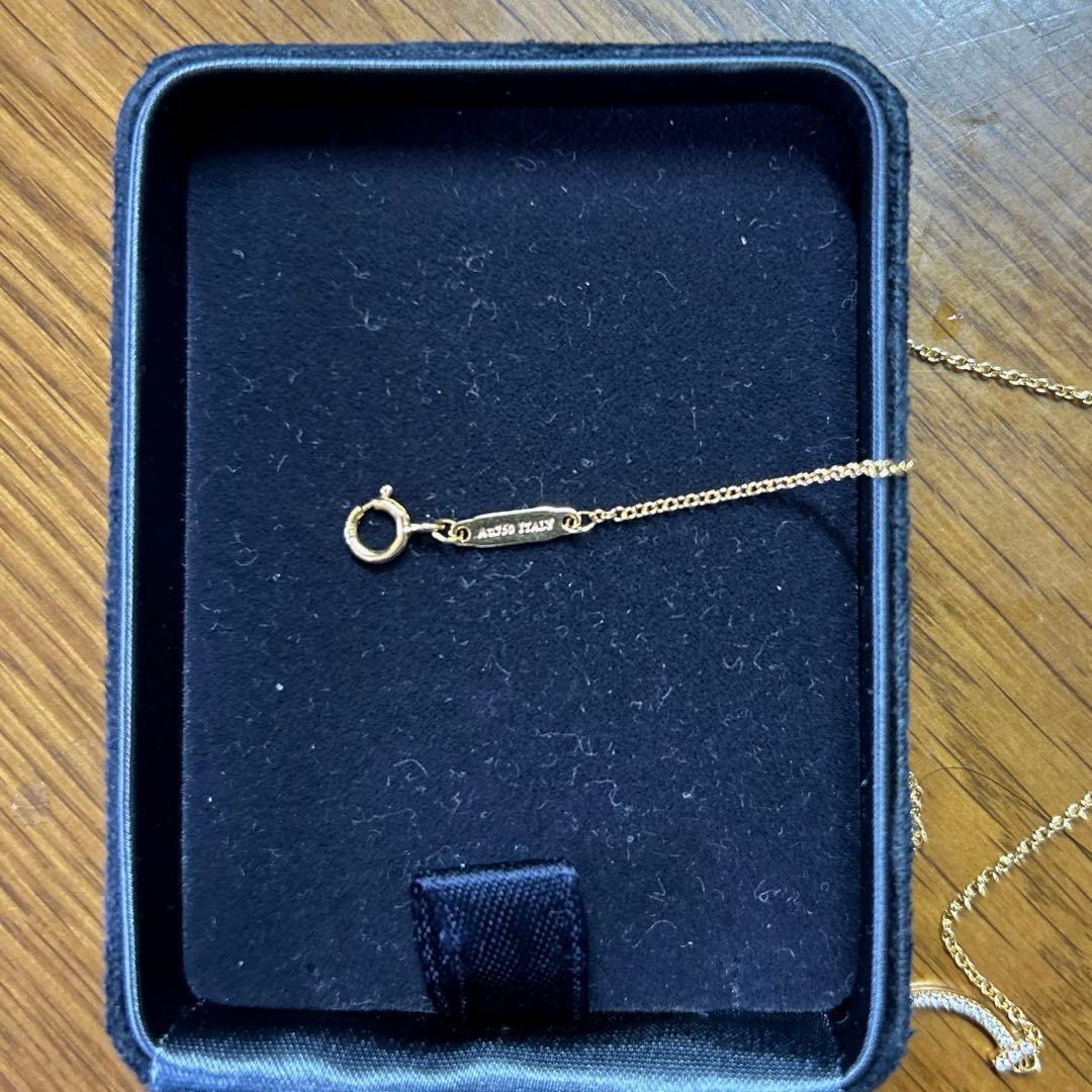 ティファニー　Tスマイルミニ　ローズゴールドダイヤネックレス