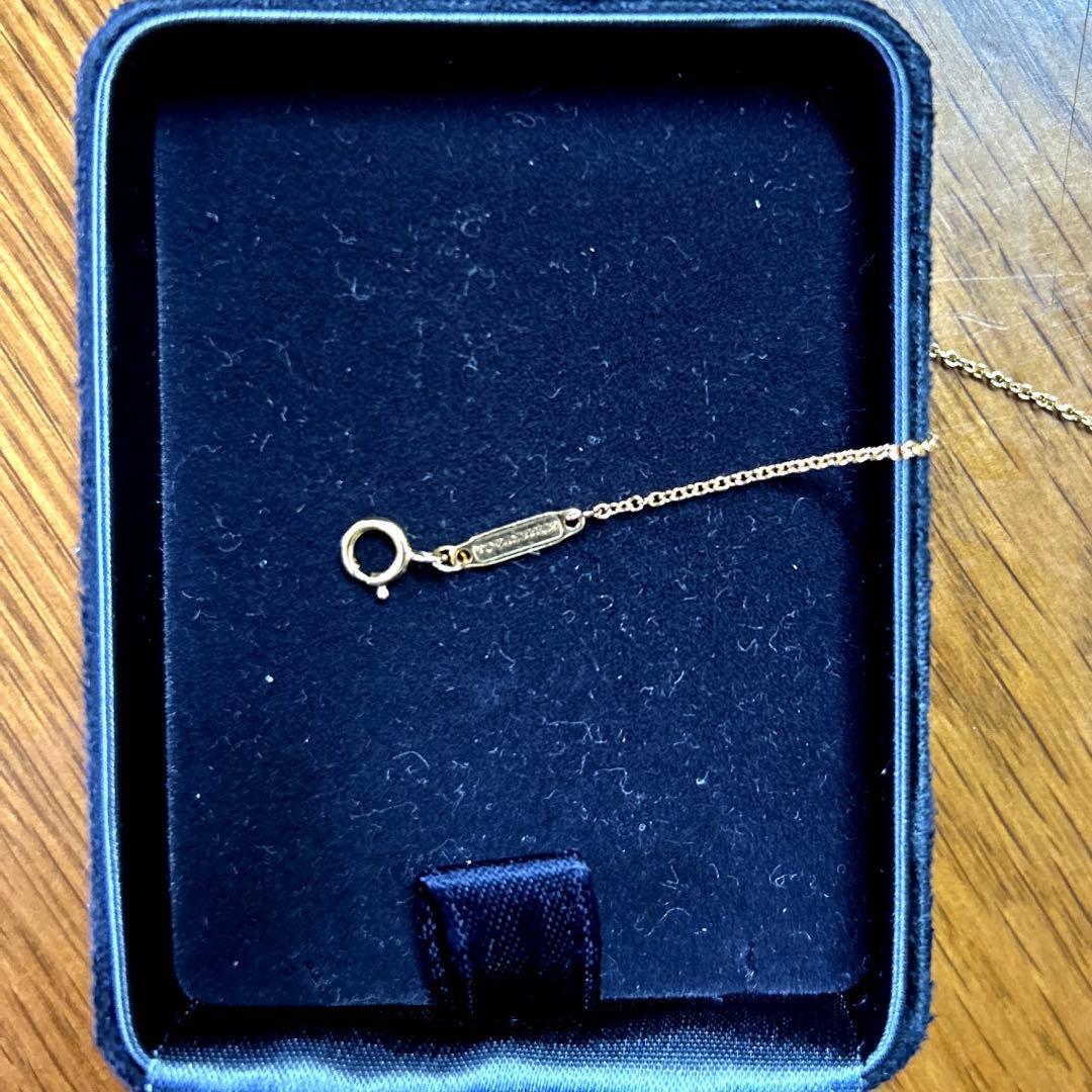 ティファニー　Tスマイルミニ　ローズゴールドダイヤネックレス