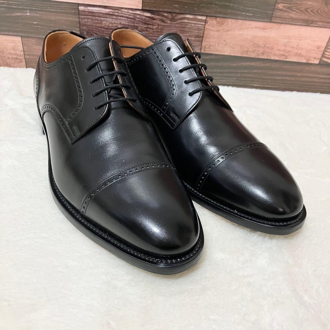 未使用級 SCOTCH GRAIN 革靴 ビジネス シューズ 25.5EEE 黒