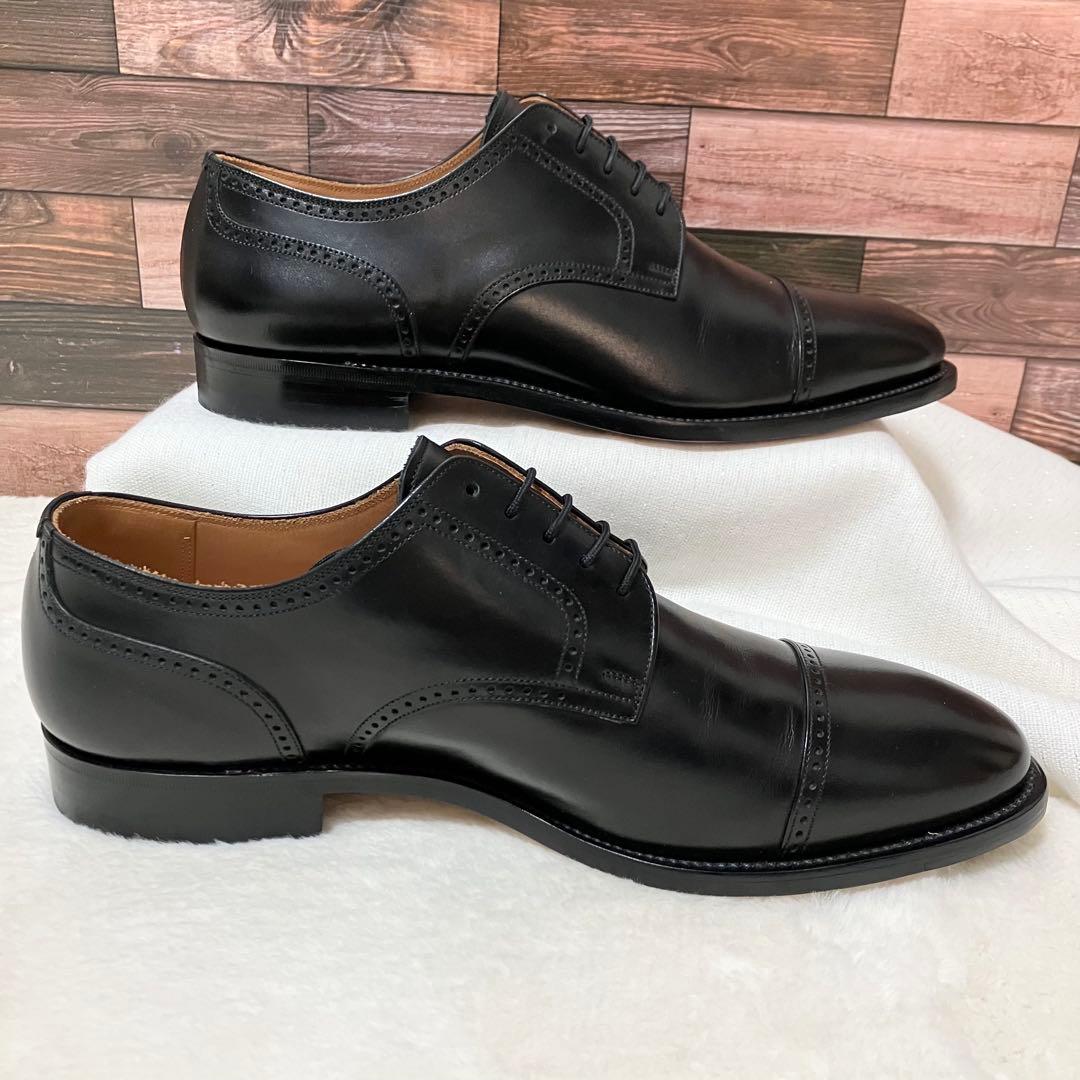 未使用級 SCOTCH GRAIN 革靴 ビジネス シューズ 25.5EEE 黒