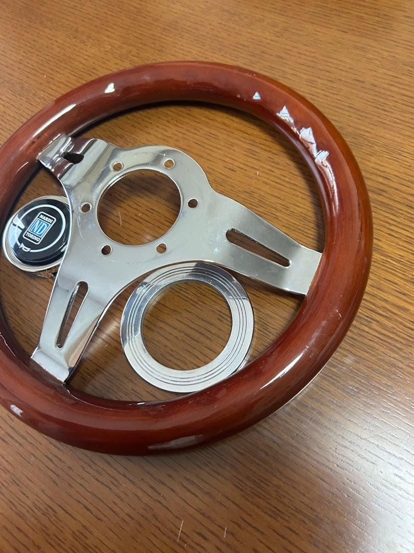 新品未使用 小径 29パイ ウッドステアリング クラシック ナルディ NARDI