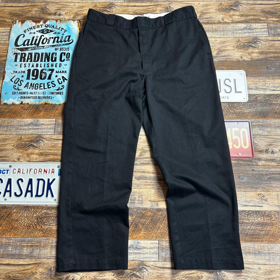 u*G様 90s USA製 Dickies 874 ワークパンツ ブラック 古着