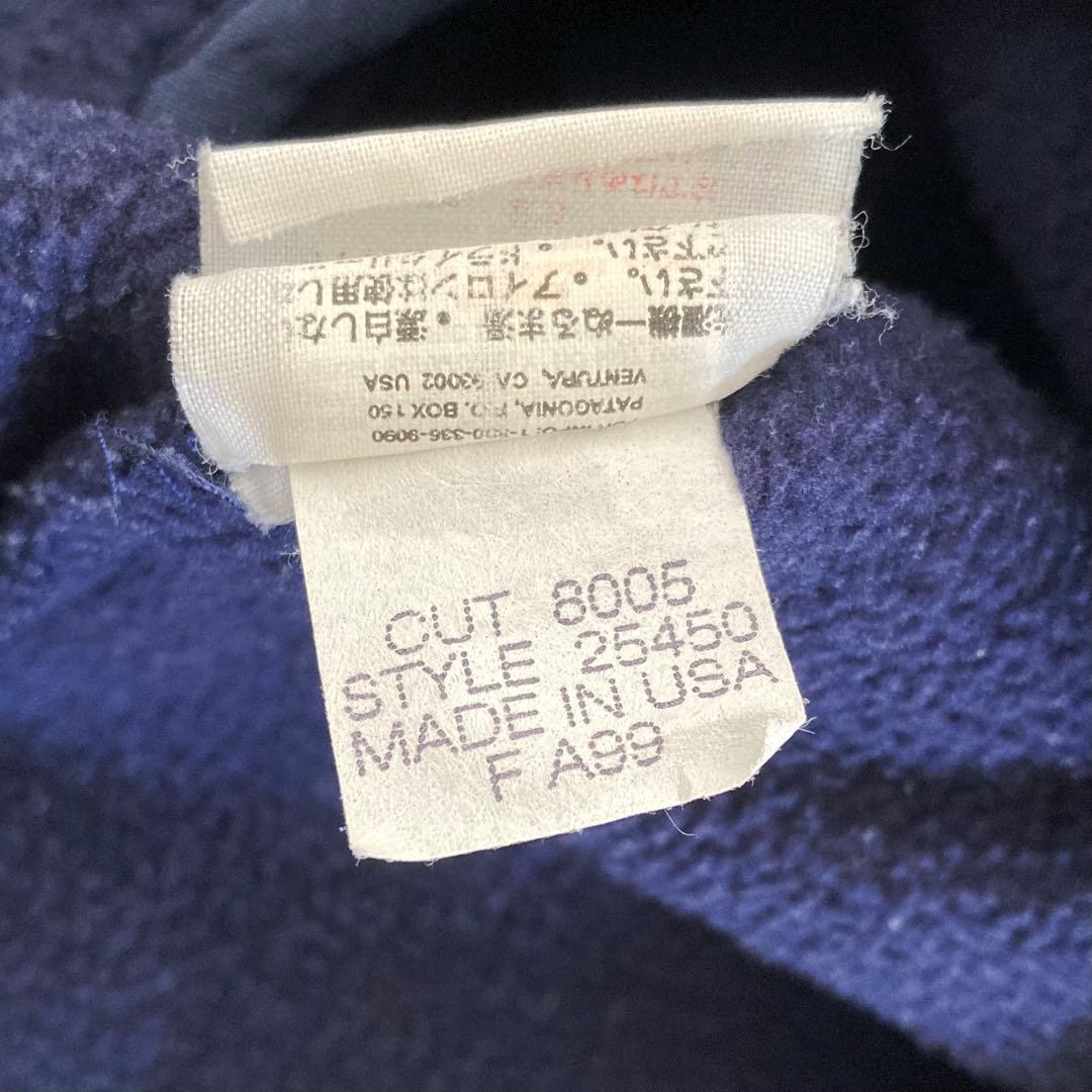 90s Patagonia スナップT Mサイズ ネイビー アメリカ製