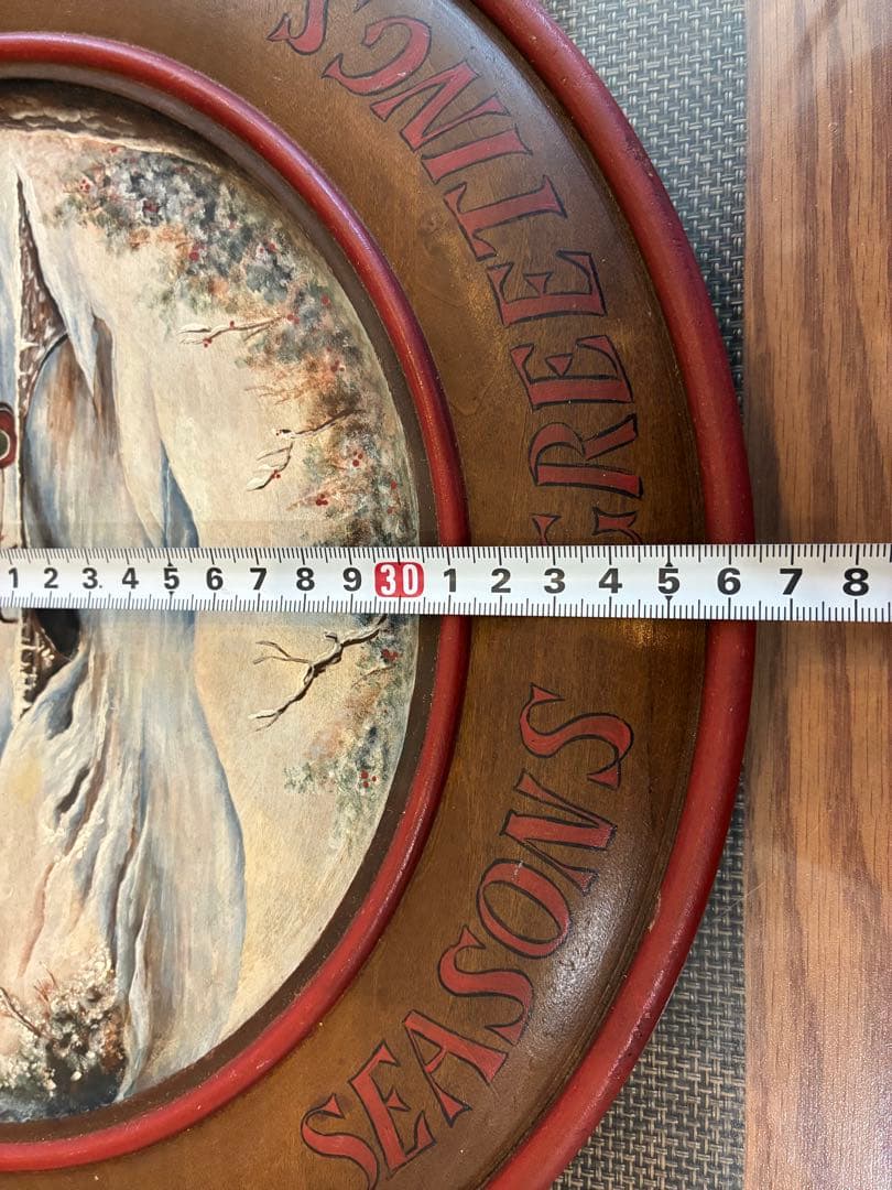 トールペイント　クリスマスの絵皿