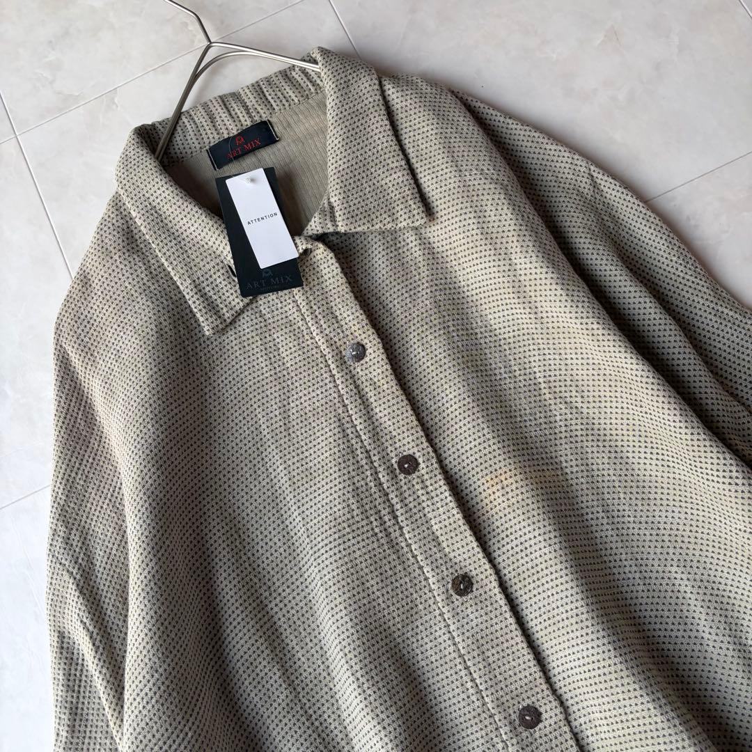 アートミックス ART MIX 変形 ビッグ チュニック M-L グレージュ