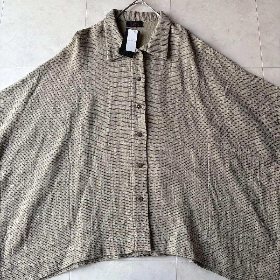 アートミックス ART MIX 変形 ビッグ チュニック M-L グレージュ