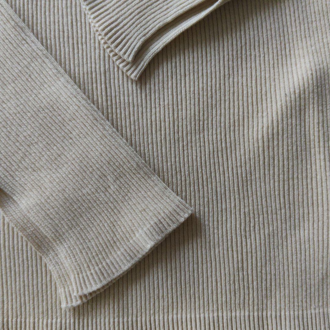 週末限定値下げAURALEE ロンハーマンギザボートネック コットンリブ ニット