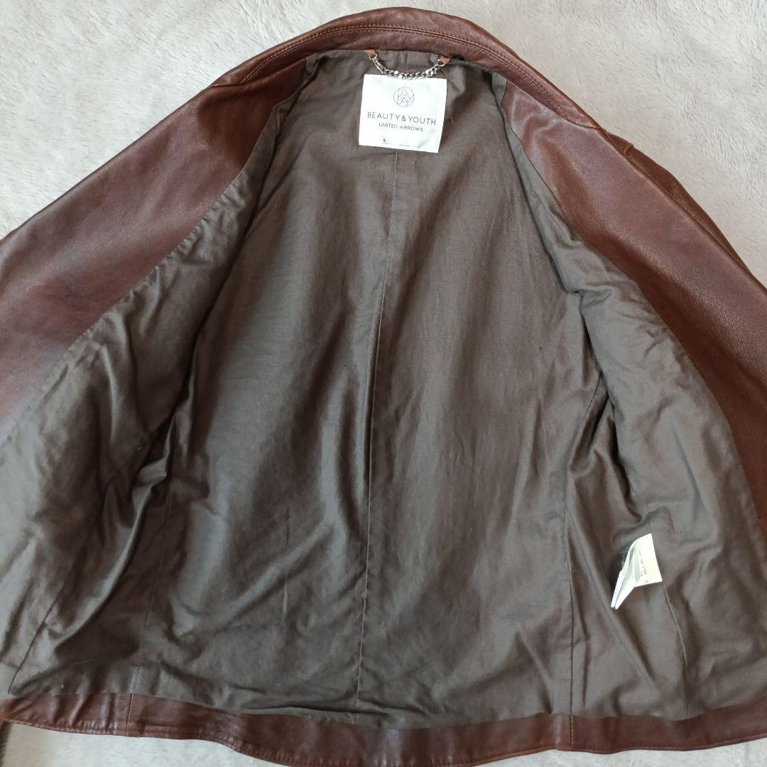 希少☆ ライダースジャケット レザージャケット 羊革 ユナイテッドアローズ
