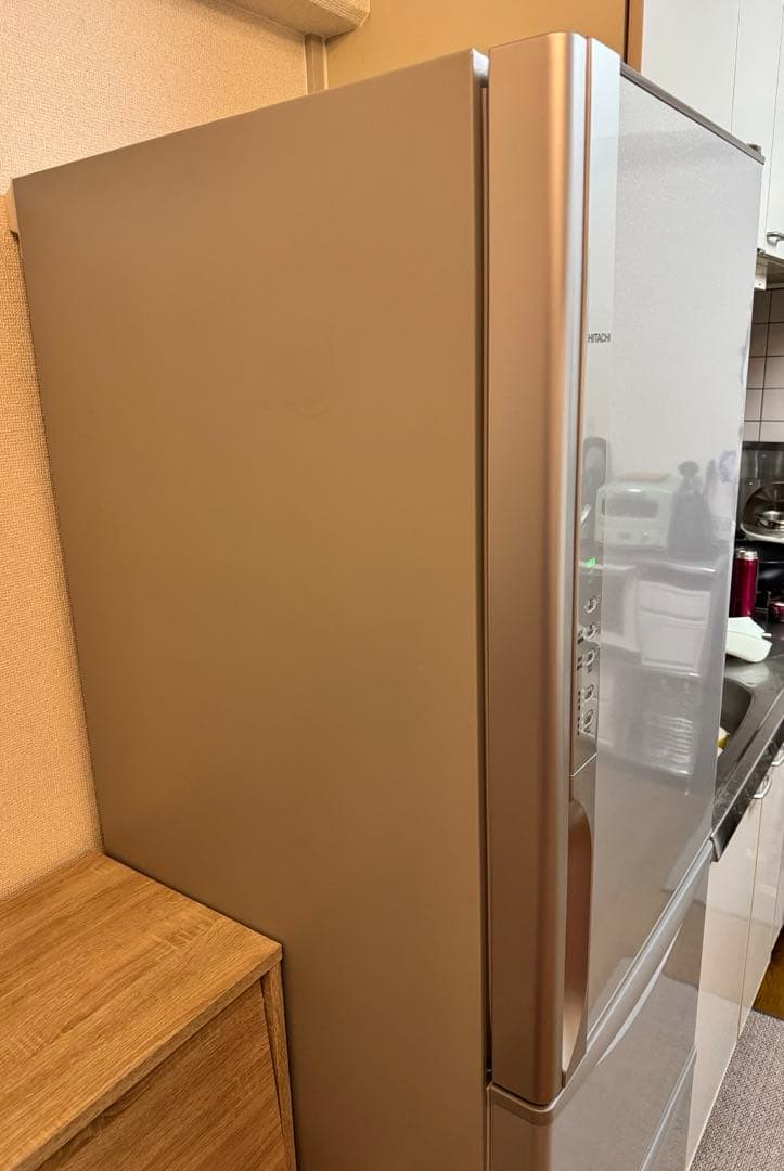 日立 冷凍冷蔵庫 R-K320FV 真空チルドルーム 2015年製 シルバー