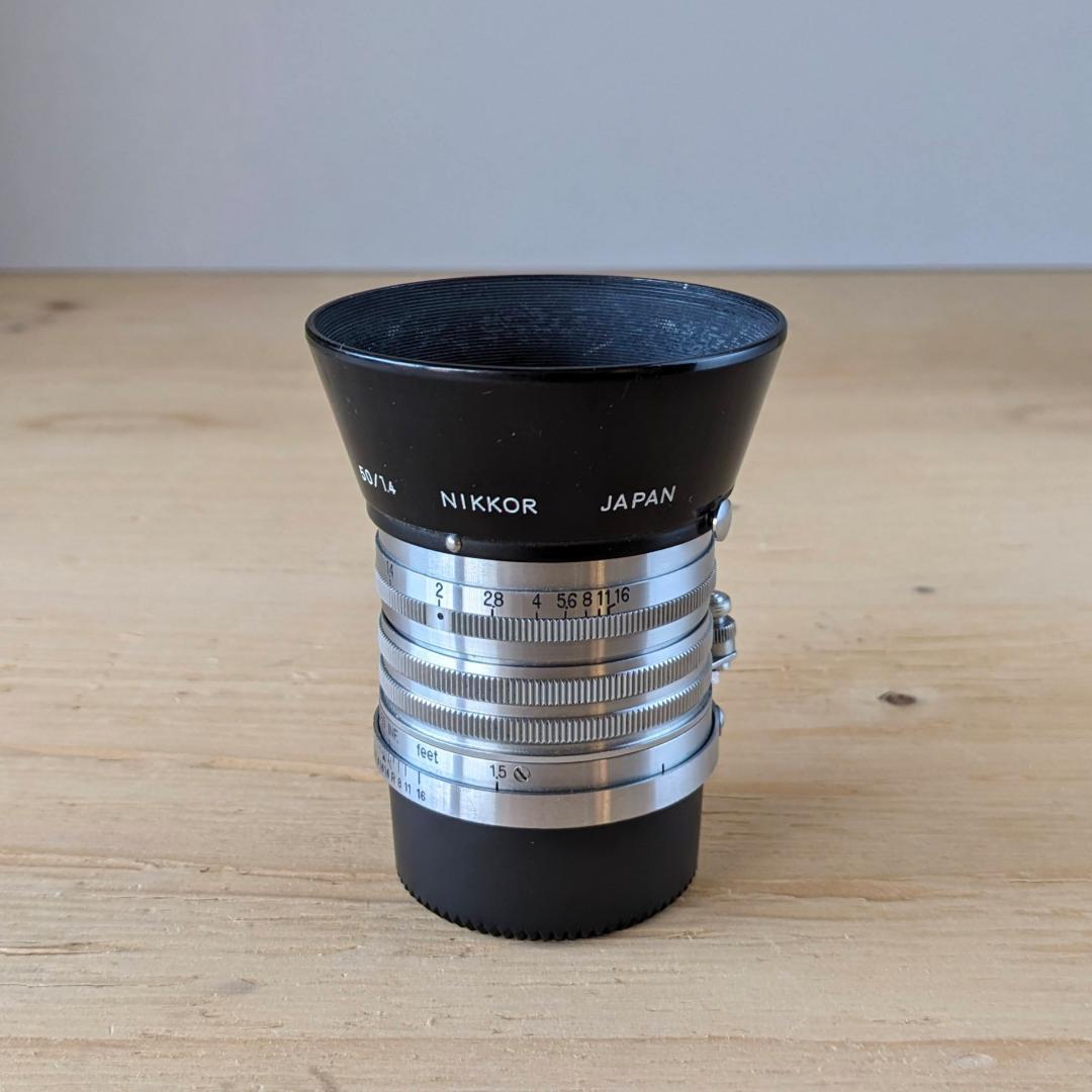 ニコンNikkor-S.C 50mm f1.4ライカL 希少レンズフード付き！
