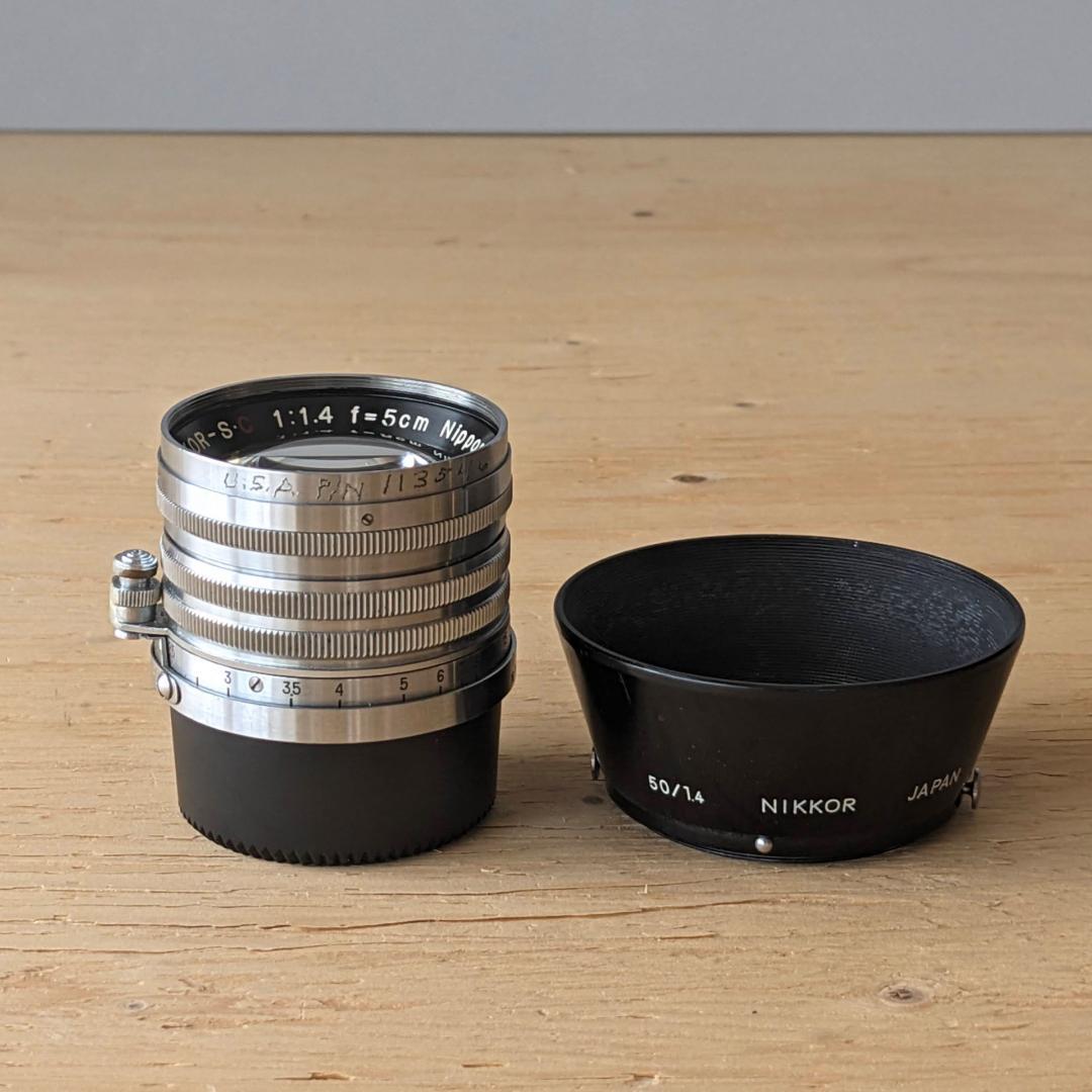 ニコンNikkor-S.C 50mm f1.4ライカL 希少レンズフード付き！
