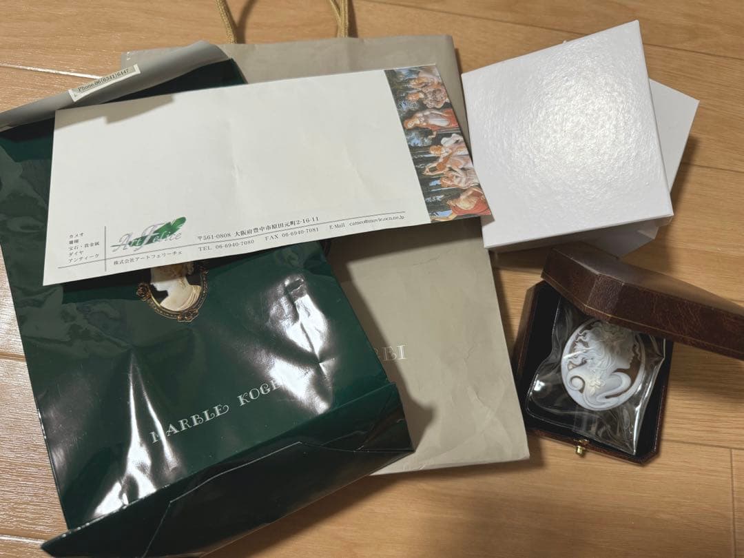 【期間限定値下げ】シェルカメオ ルース MARBLE KOGEI マーブル