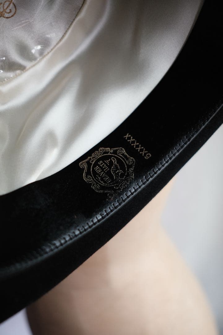 1930s アンティーク アメリカ ボーラーハット　7 1/2 ハット