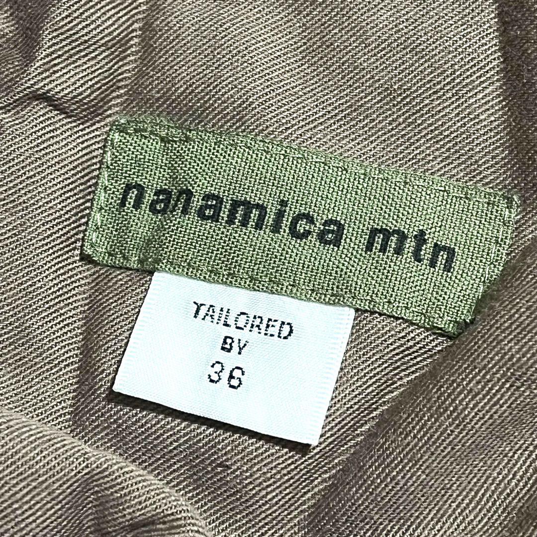 新品 定価3.4万 ナナミカ ウールヘリンボーン ワイドワークパンツ